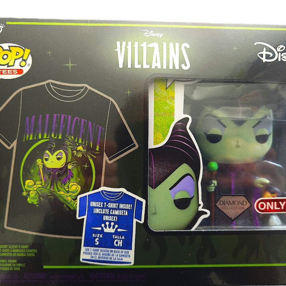 Funko POP! Villains: Maleficent POP & Small T-Shirt - (Target Exclusive) Sealed